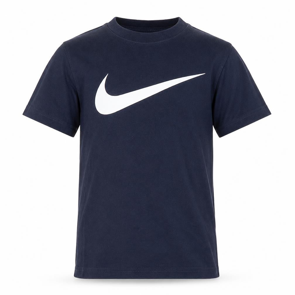 Nike Boys Blue T-Shirt 4-5 Years Athletic Logo Crew Neck
