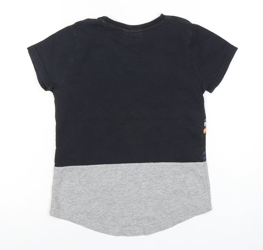 Marvel Boys Black Graphic T-Shirt 5-6 Years Superhero Style