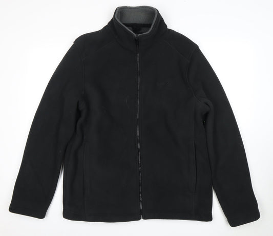 Regatta Men's Black Fleece Jacket Size L Casual