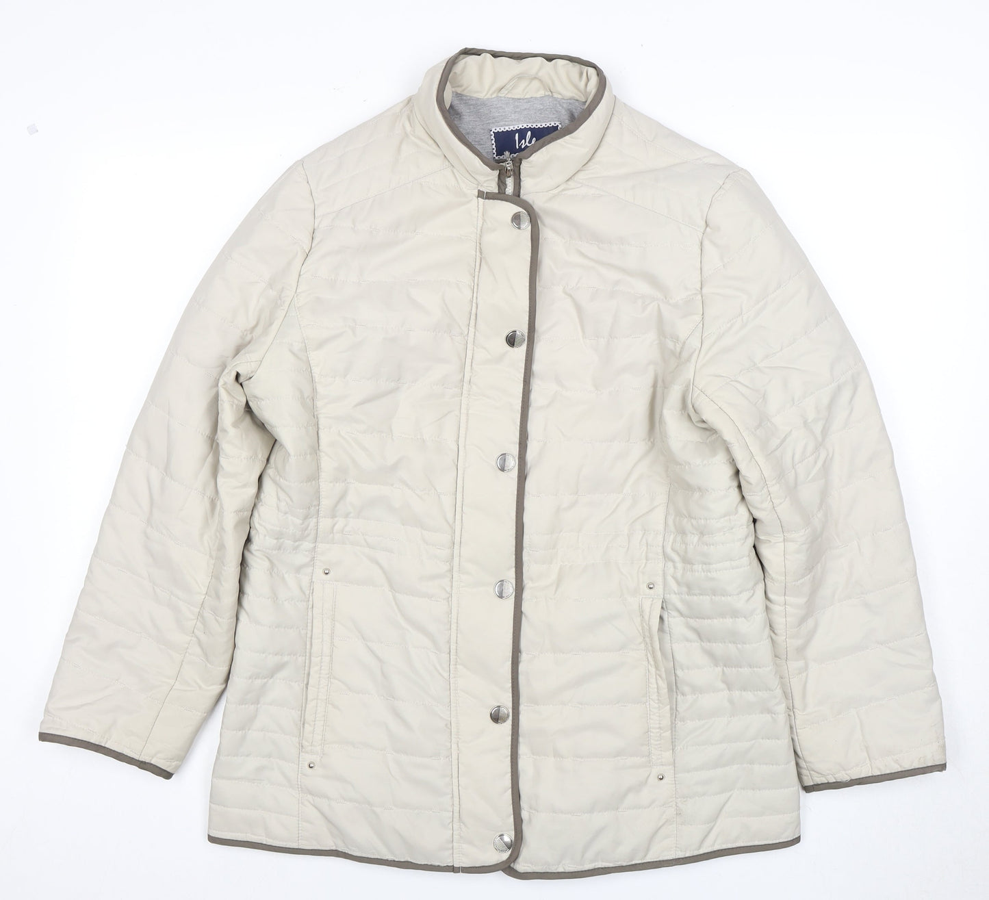 Lee Women's Beige Quilted Jacket Size 12