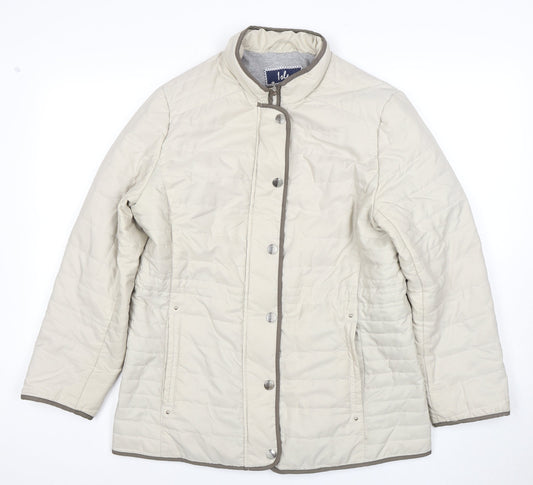 Lee Women's Beige Quilted Jacket Size 12