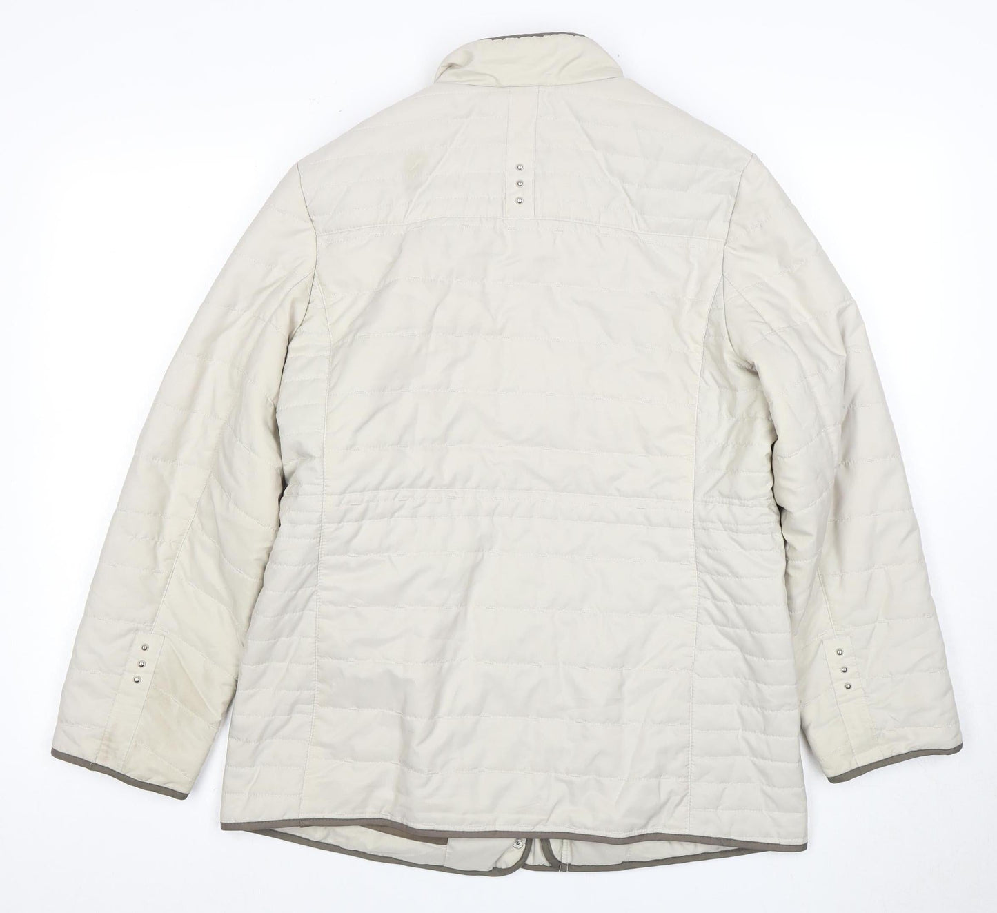 Lee Women's Beige Quilted Jacket Size 12