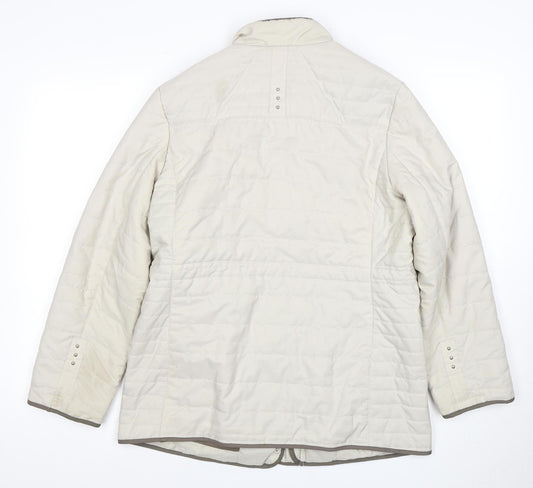 Lee Women's Beige Quilted Jacket Size 12