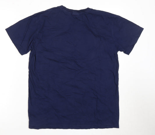 FILA Men's Blue Graphic Print T-Shirt M Short Sleeve