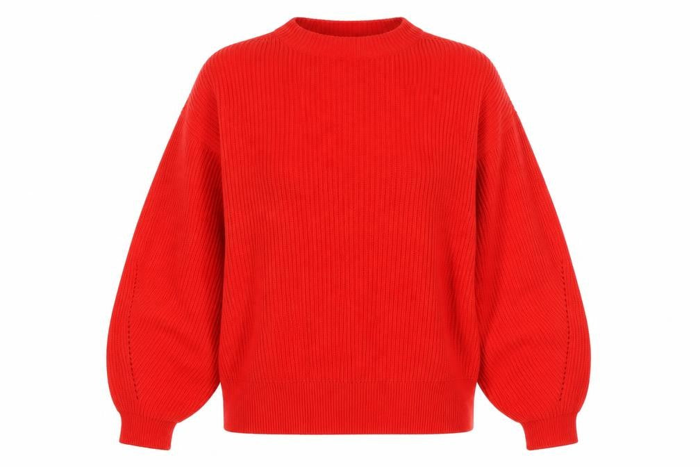 Front view of City Chic Red High Neck jumper XL