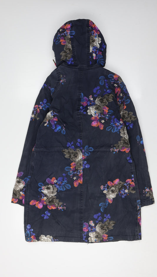 Joules Women's Multicoloured Floral Rain Coat Size 10