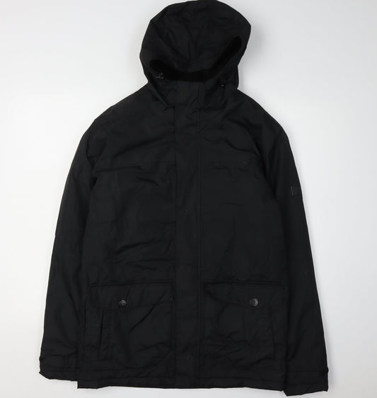 Regatta Men's Black S Parka Jacket - Hooded & Waterproof