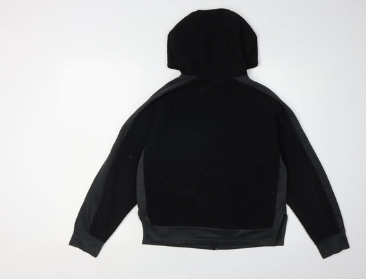 Nike Boys Black Dri-FIT Hooded Jacket, L, Sports, All Seasons
