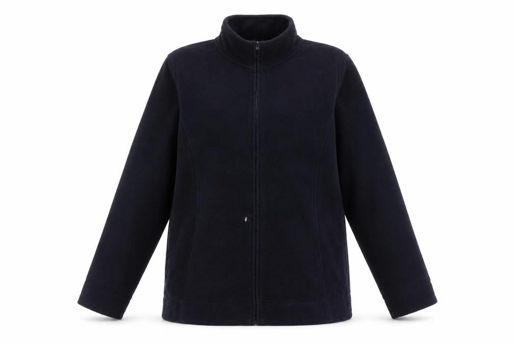 EWM Women's Black Basic Jacket, Size M, Full Zip Casual