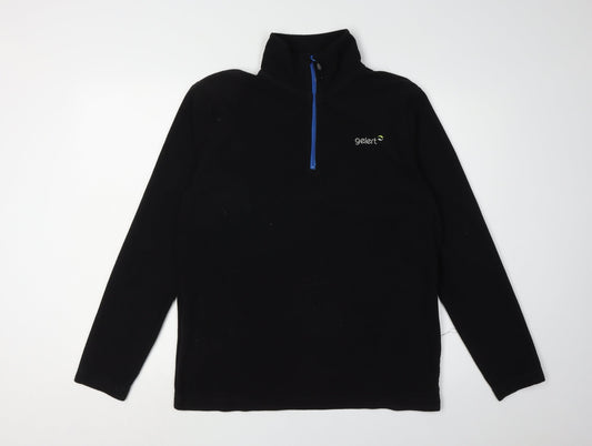 Gelert Men's Black 1/4 Zip Fleece Sweatshirt Size L