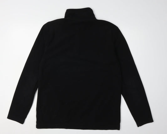 Gelert Men's Black 1/4 Zip Fleece Sweatshirt Size L