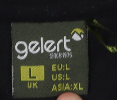 Gelert Men's Black 1/4 Zip Fleece Sweatshirt Size L