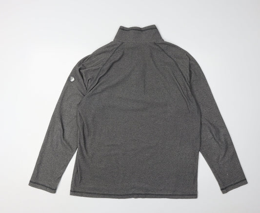Regatta Men's Grey 1/4 Zip Fleece Sweatshirt L