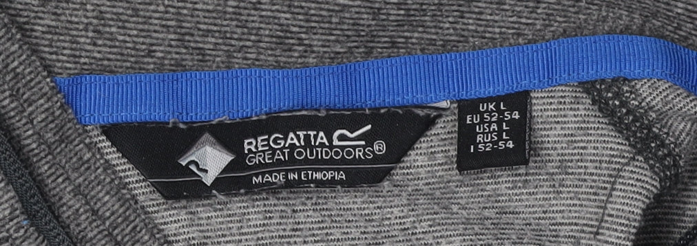 Regatta Men's Grey 1/4 Zip Fleece Sweatshirt L