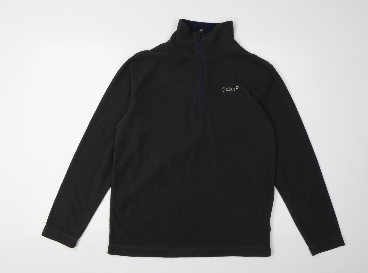 Gelert Men's Black Fleece Pullover, M, Mock Neck, Outdoor Ready