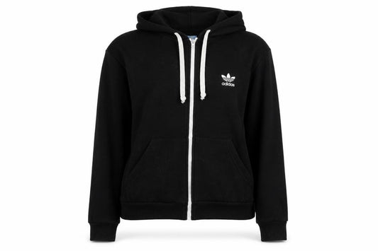 Unisex Adults UK L Regular adidas Black Full Zip Hoodie