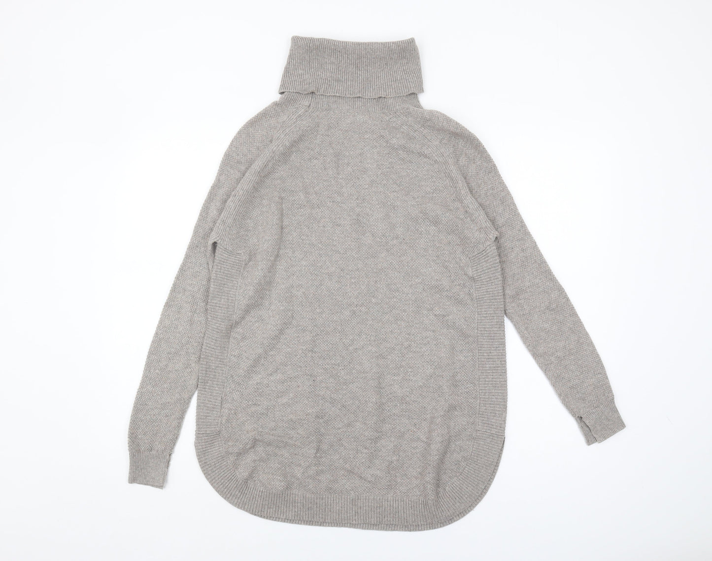 Warehouse Women's Grey Roll Neck Pullover Jumper Size 10