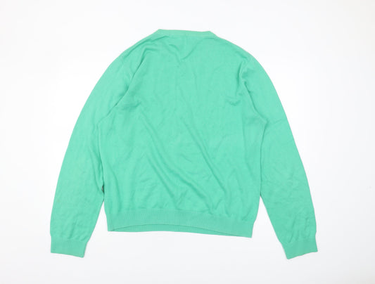 Tommy Hilfiger Men's Green Pullover Jumper L