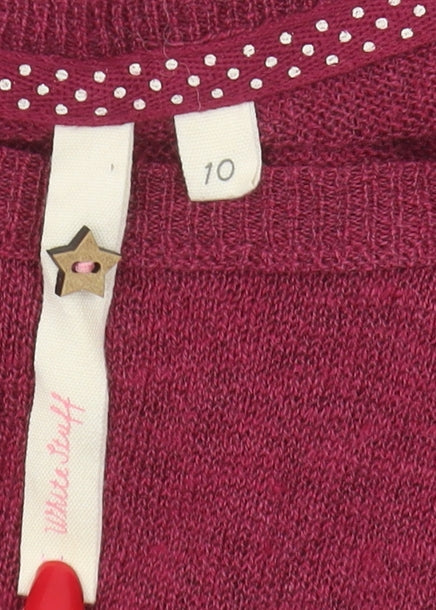 White Stuff Women’s Red Knit Pullover Jumper Size 10