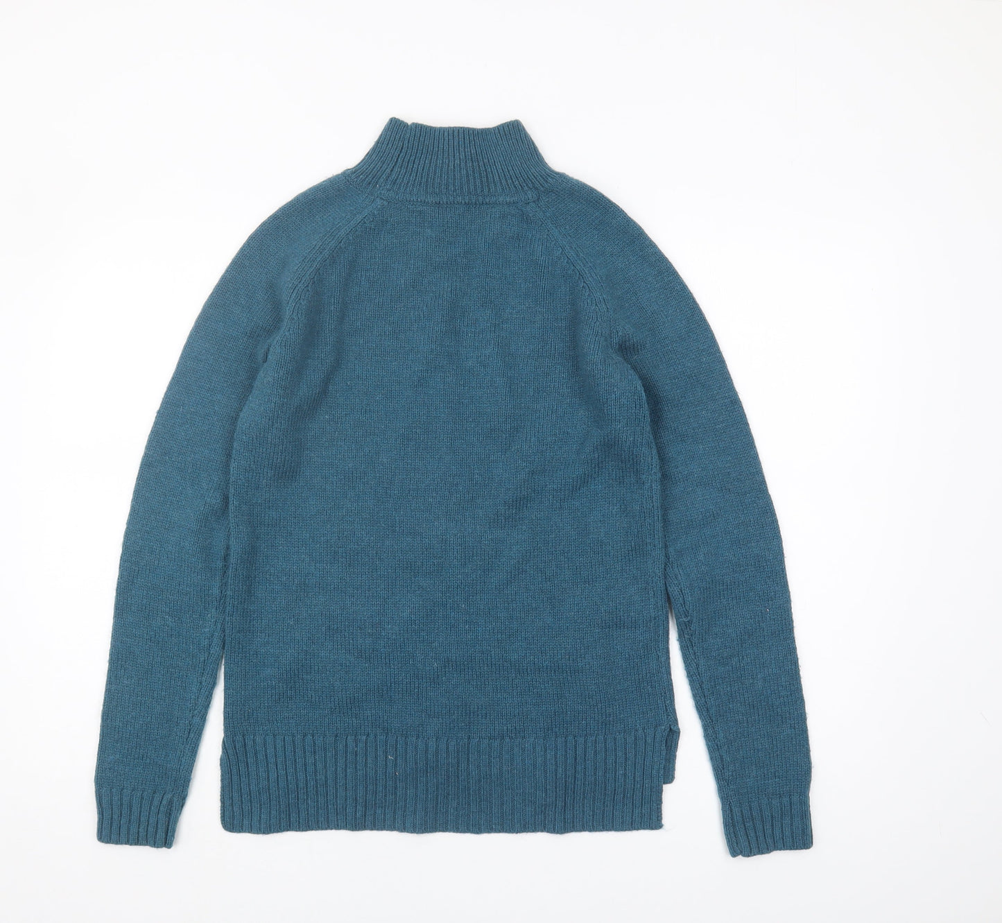 Crew Clothing Women's Blue Mock Neck Jumper Size 10