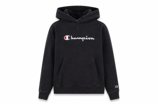 Womens UK XS Regular Champion Black Pullover Hoodie