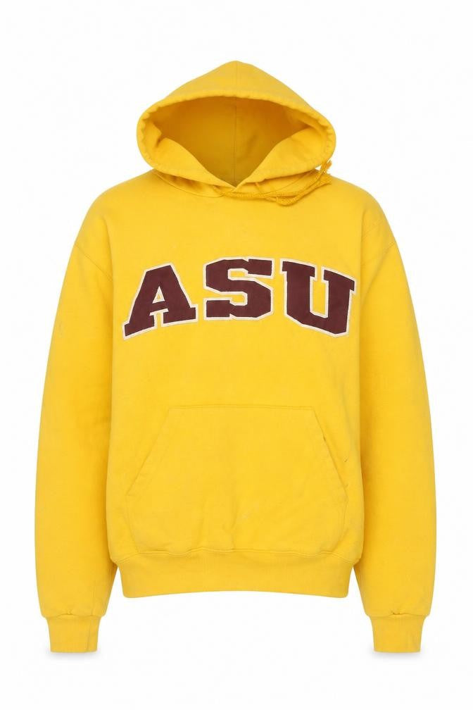 Unisex Adults UK S Regular Champion Yellow Pullover Hoodie