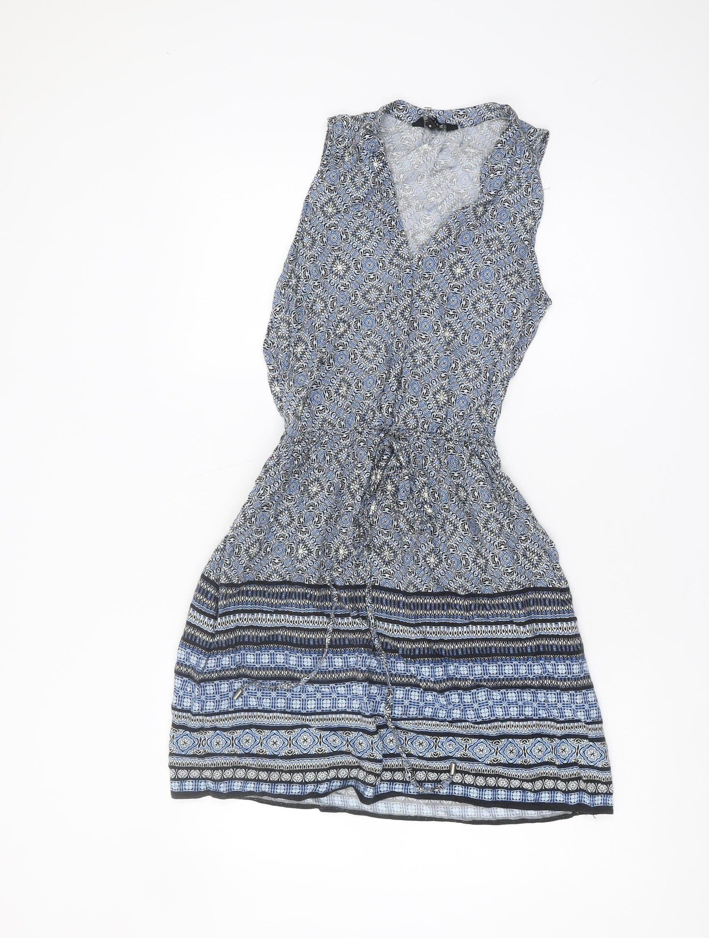 New Look Women's Multicoloured Dress, Size 8, Sleeveless