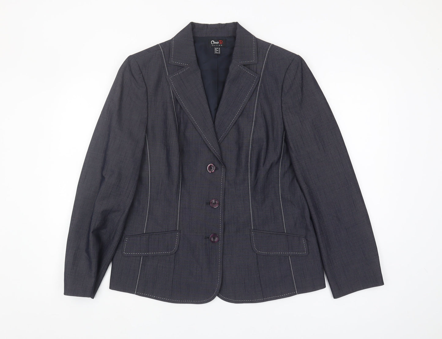 Oscar B Women's Black Suit Jacket Size 14