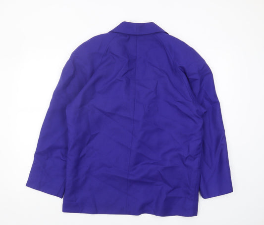 St.Bernard Women's Purple Wool Blazer, Size 14