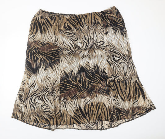 Roman Originals Women's Animal Print Skirt Size 24