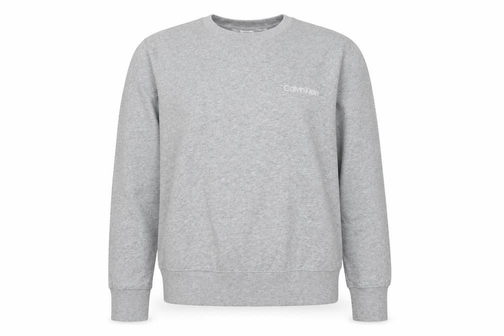 Womens UK S Regular Calvin Klein Grey Pullover Sweatshirt