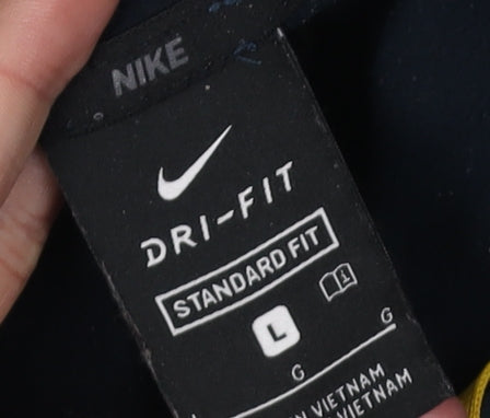Nike Men's Blue Pullover Hoodie L Gym & Training
