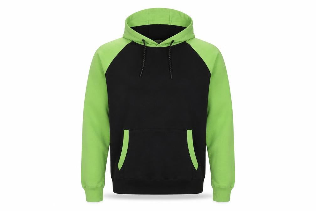 Soul Star Men's Black & Green Hoodie M - Pullover Style