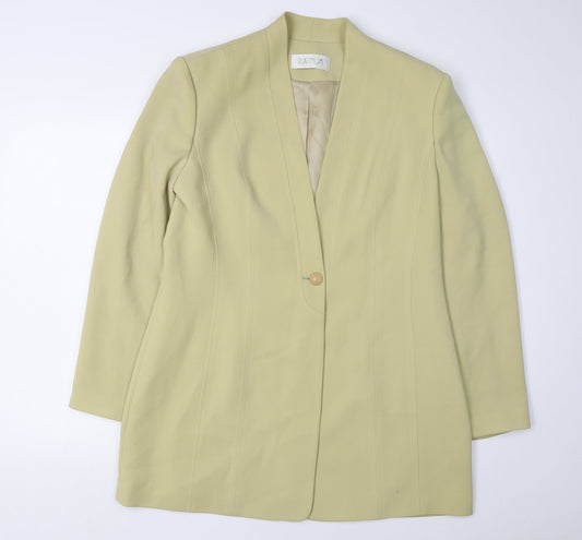 PLATINUM Gold Women's Blazer, Size 16, Shawl Collar