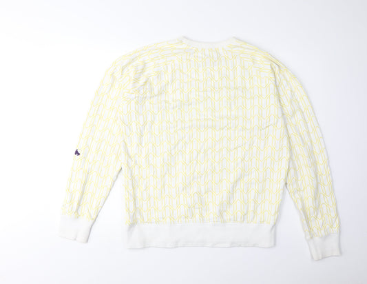 Money Unisex White L Pullover Sweatshirt - Logo Accent