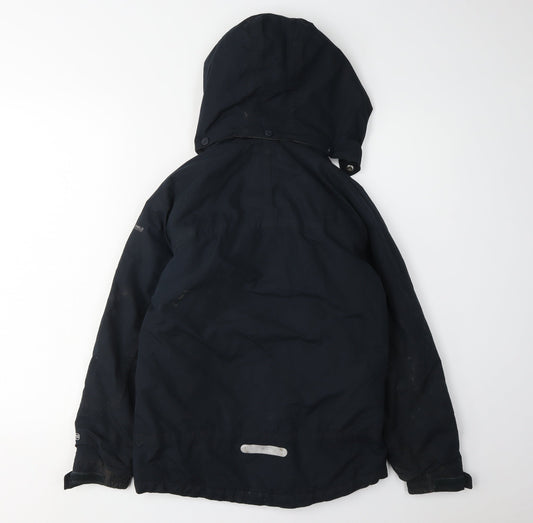 Trespass Boys Black Waterproof Hooded Jacket 9-10 Years