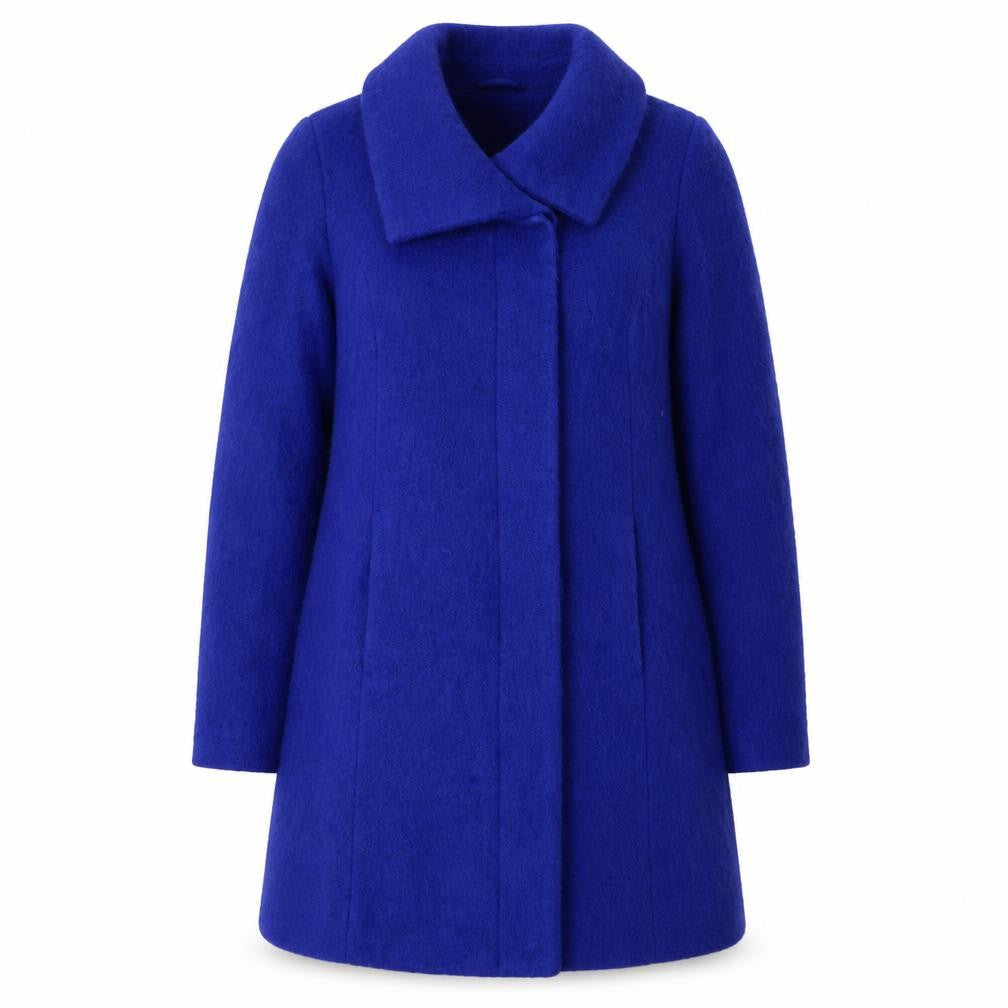 M&Co Women's Blue Mid-Length Overcoat Size 14