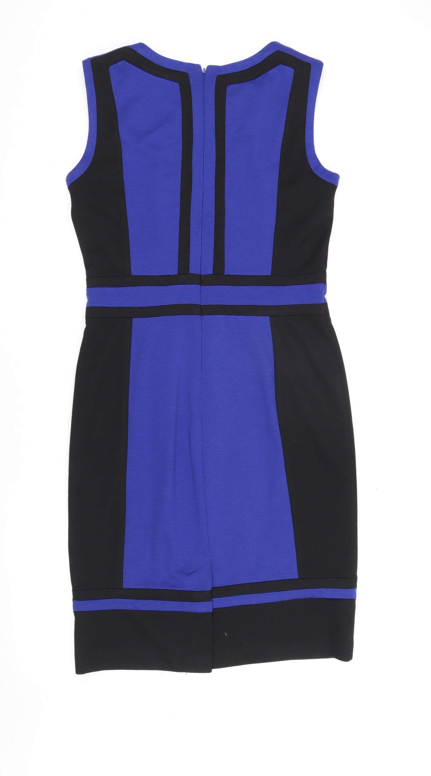 M&Co Women’s Blue Black Sheath Dress Size 12