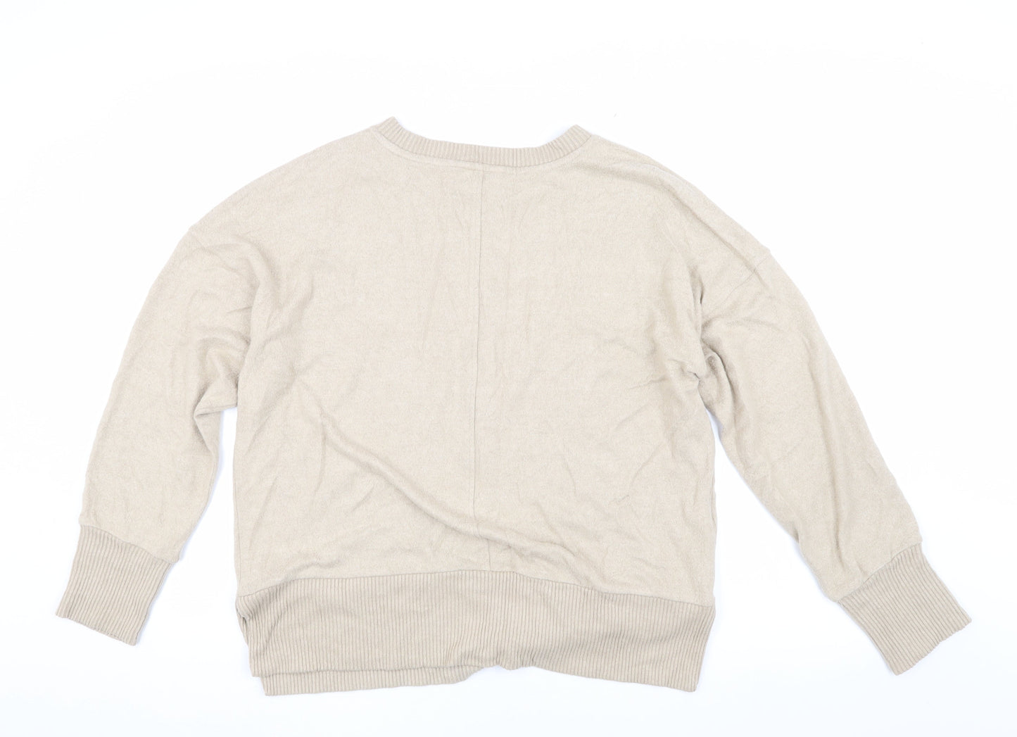Next Women's Beige Pullover Jumper M, Crew Neck, Knit