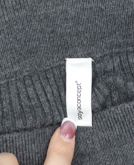 Soyaconcept Women's Grey Pleated Midi Skirt - S