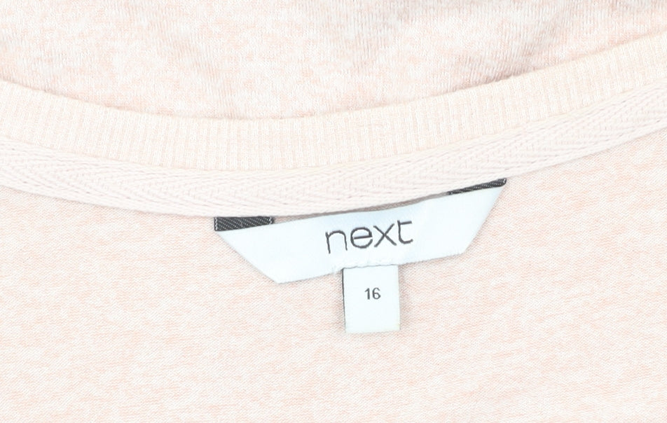 Next Women's Pink Pullover Jumper, Size 16, Scoop Neck