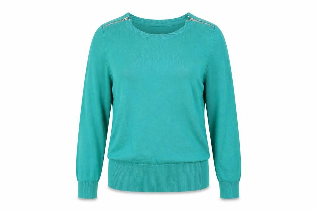 Front view of Red Herring Women's Green jumper, size 12