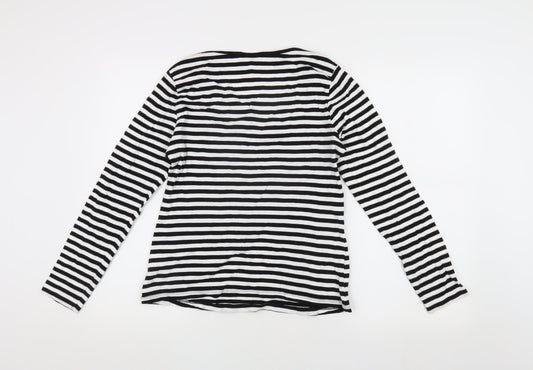 Arista Women's Black Striped Long Sleeve T-Shirt