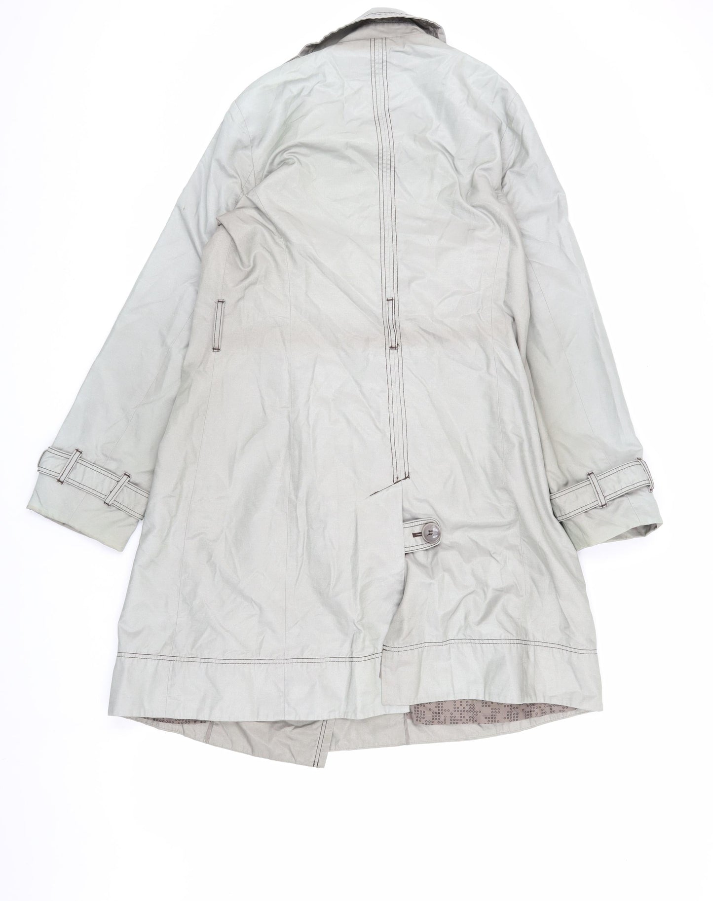 Debenhams Women's Beige Trench Coat, Size 12