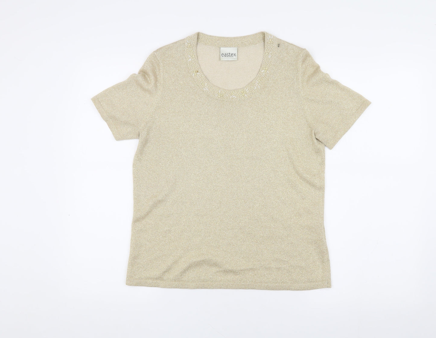 Eastex Women's Beige Short Sleeve T-Shirt
