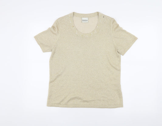 Eastex Women's Beige Short Sleeve T-Shirt