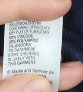 Marks and Spencer Women's Blue Open Front Vest Size 12