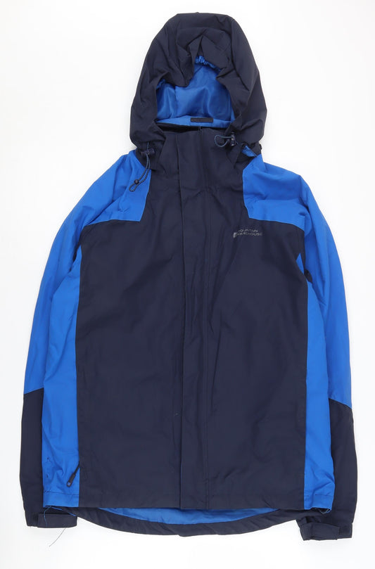 Mountain Warehouse Men's Blue Waterproof Rain Jacket S
