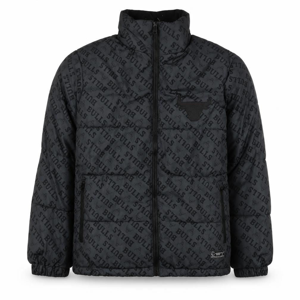 NBA Men's Black Puffer Jacket M Sports Winter