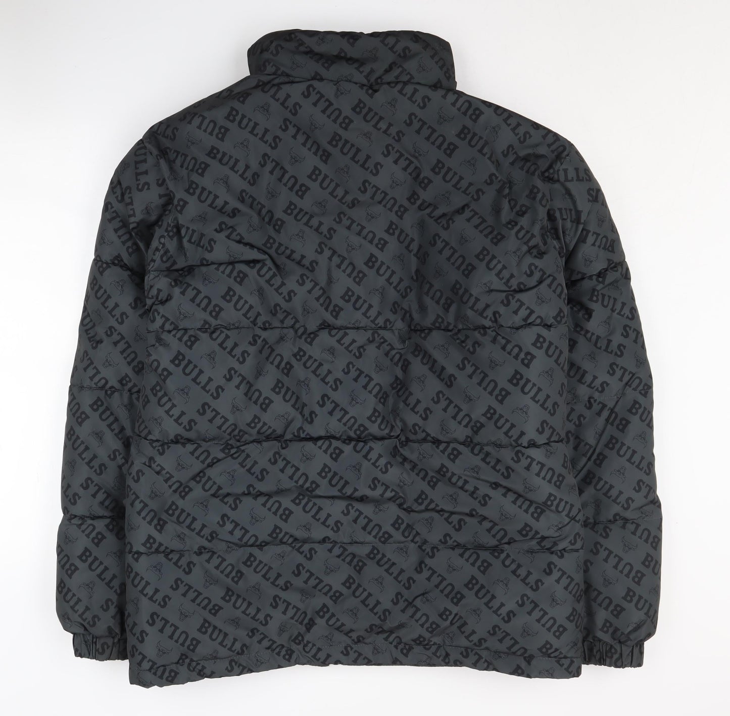 NBA Men's Black Puffer Jacket M Sports Winter